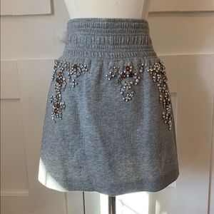 Phillip LIM knit rhinestone skirt